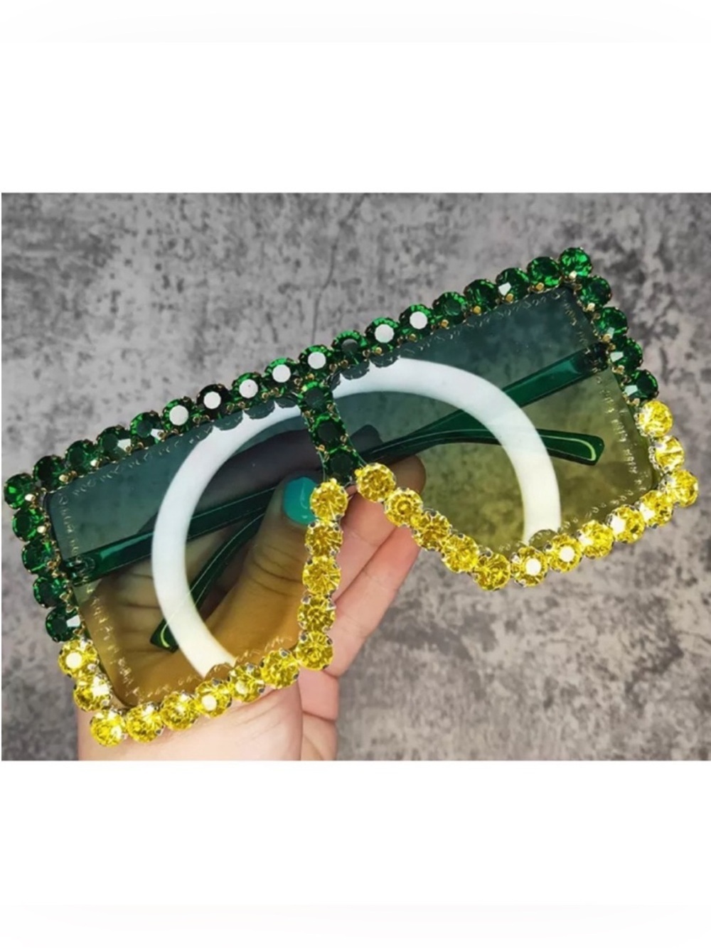 Sparkling crystal sunglasses